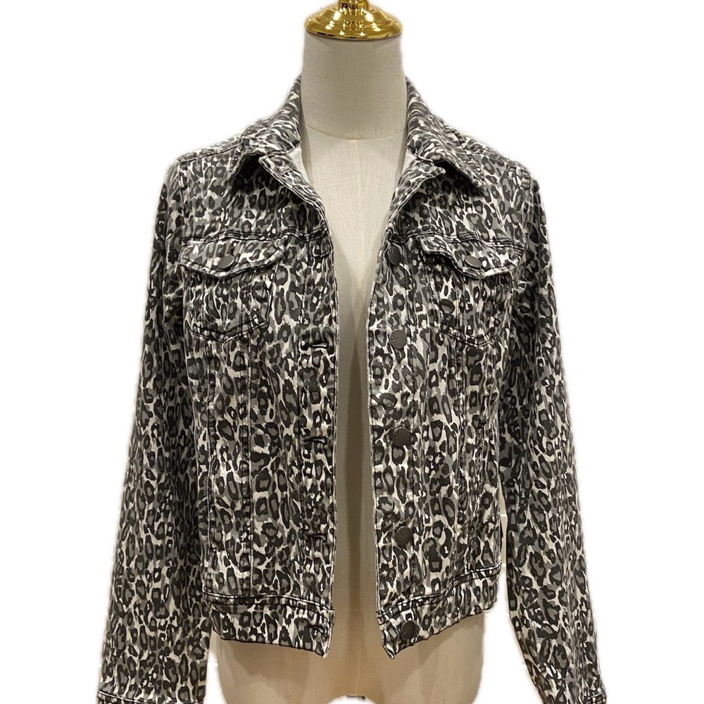 d. jeans  Leopard Print Jean JacketS